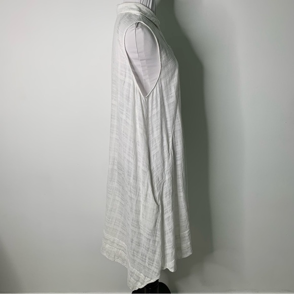 Anthropologie Isabella Sinclair Women's White Sleeveless Tilly Dress Size Large - Picture 2 of 15